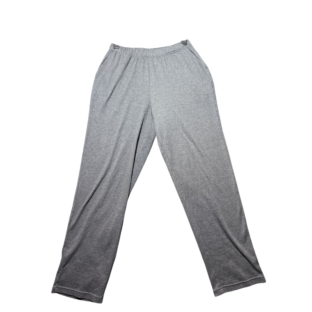 Woman Within Sweatpants Womens 18/20 Gray Excellent Elastic Waist Tall Knit